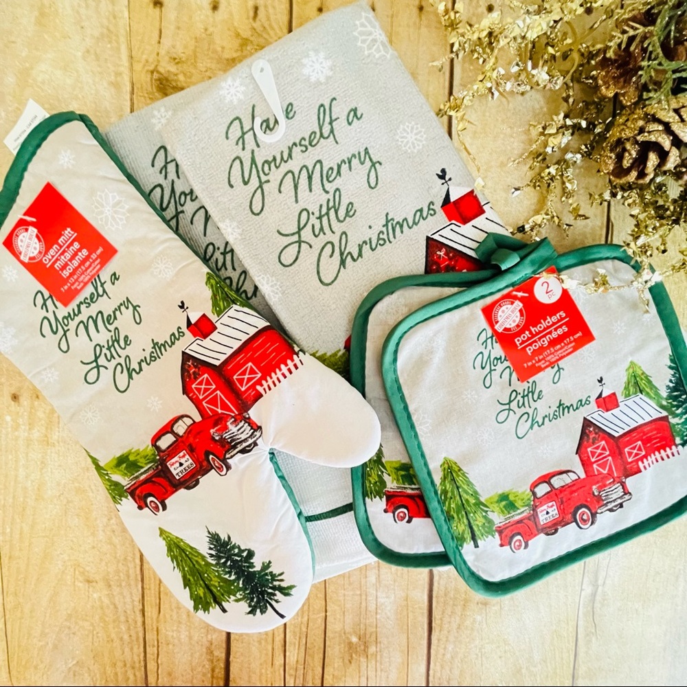 âHave Yourself a Merry Little Christmasâ 5pc Kitchen Set - Picture 1 of 6